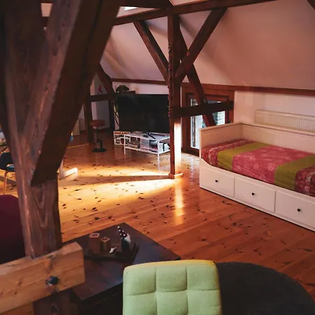 Historisches Retro Loft 70M2 Mit Garten & Seenaehe Schwielowsee Exterior photo