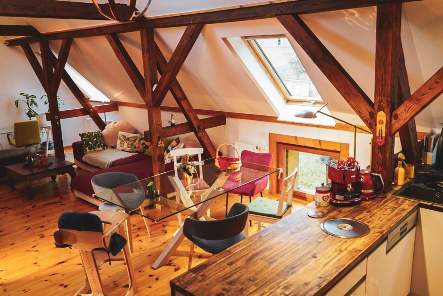 Historisches Retro Loft 70m2 Mit Garten & Seenaehe *