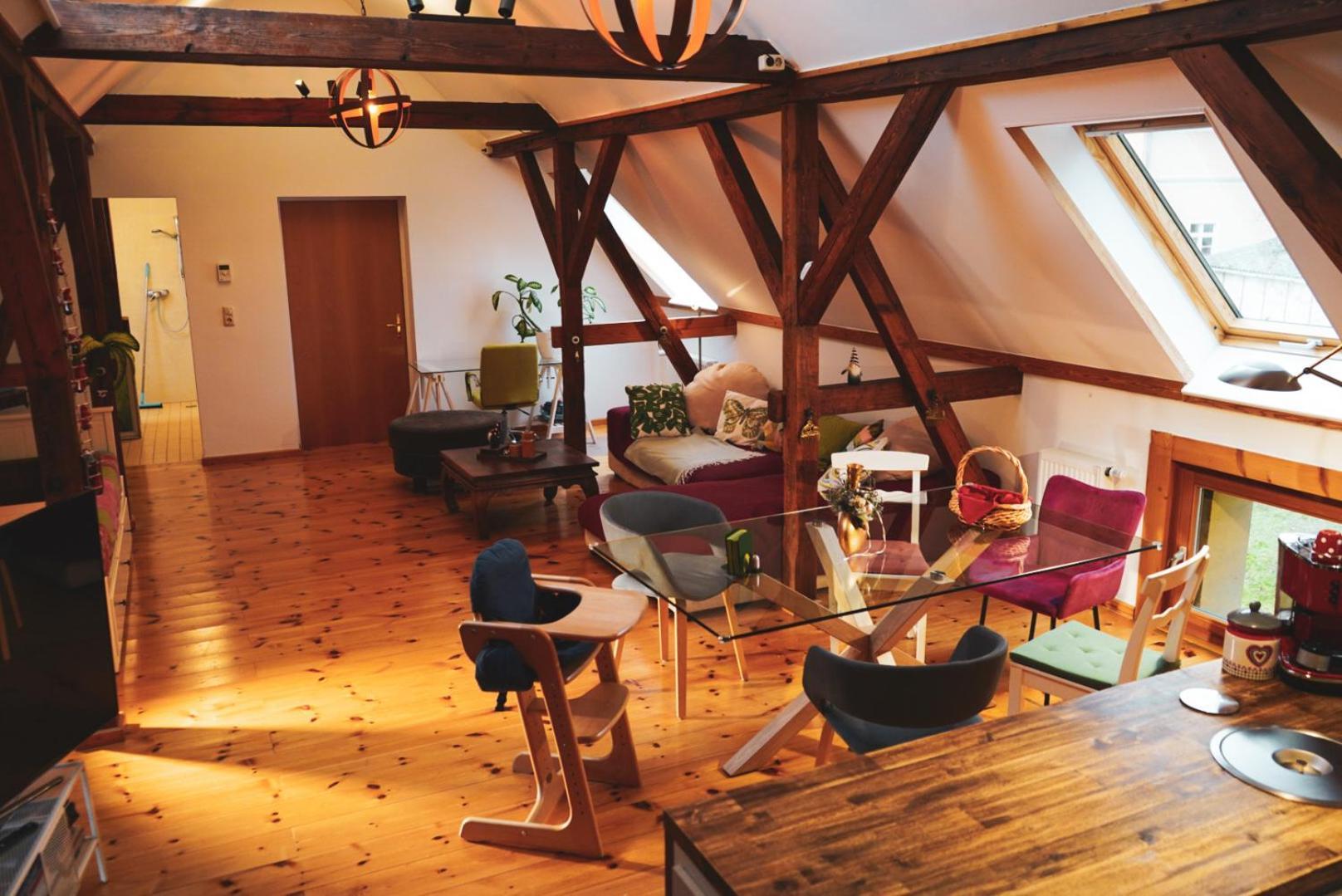 Historisches Retro Loft 70m2 Mit Garten & Seenaehe Apartment *