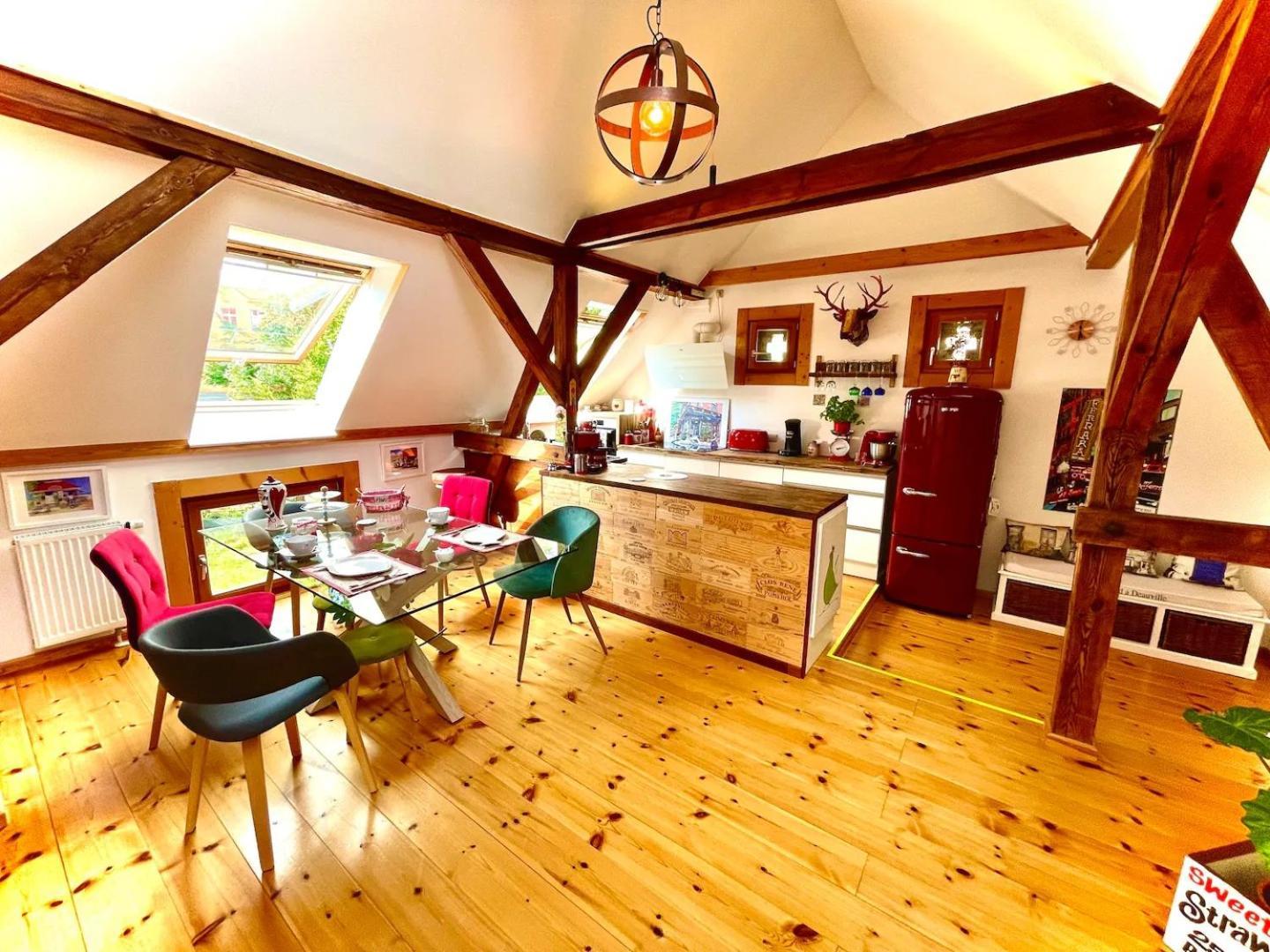 Historisches Retro Loft 70m2 Mit Garten & Seenaehe * Schwielowsee
